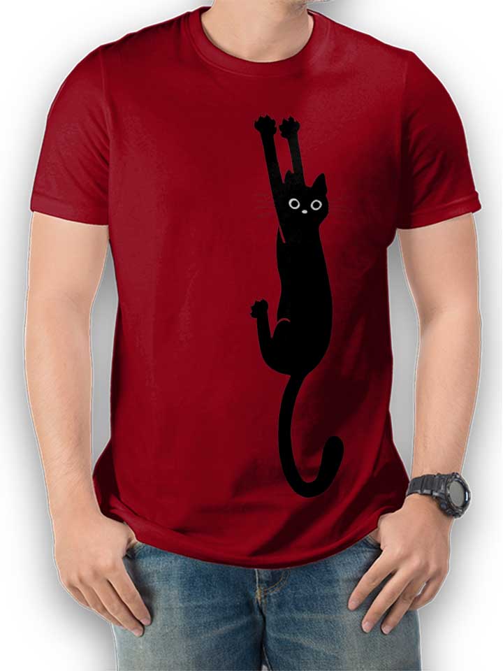 Cat T-Shirt bordeaux L