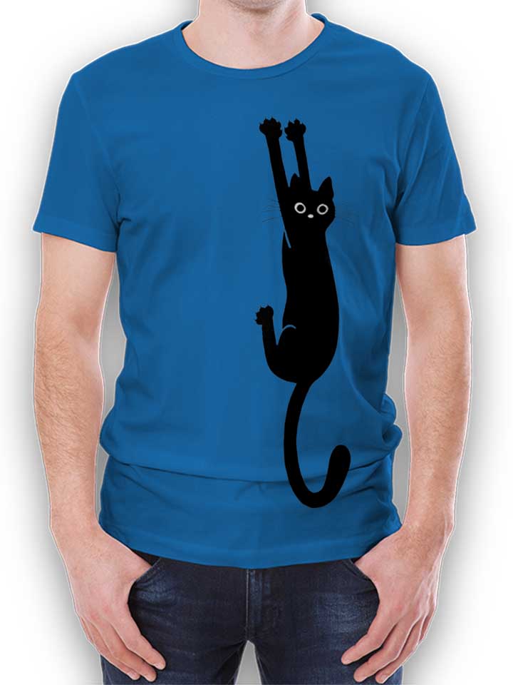 Cat Camiseta azul-real L