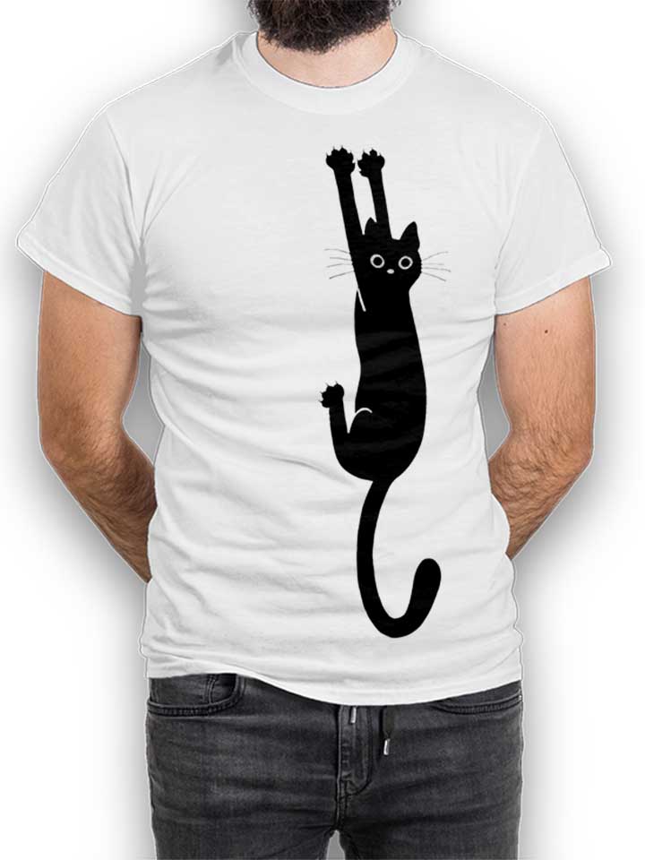Cat T-Shirt weiss L