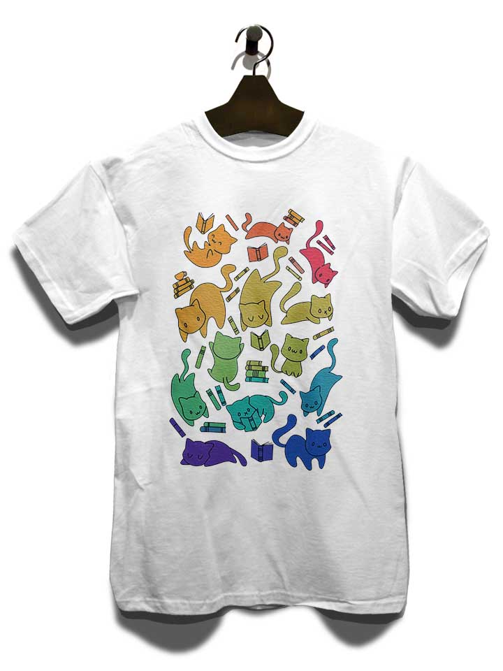cats-and-books-t-shirt weiss 3