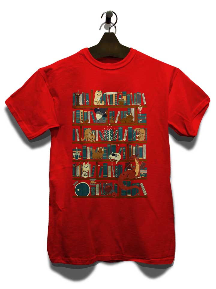 cats-bookshelf-t-shirt rot 3