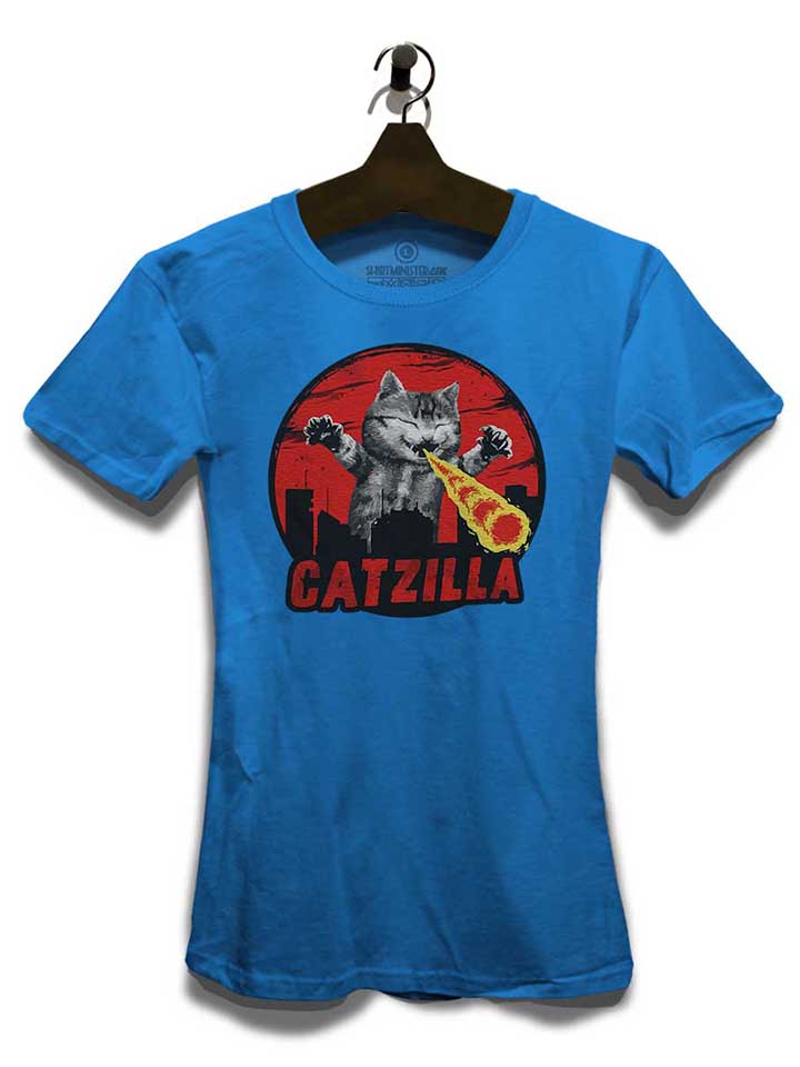 catzilla-damen-t-shirt royal 3