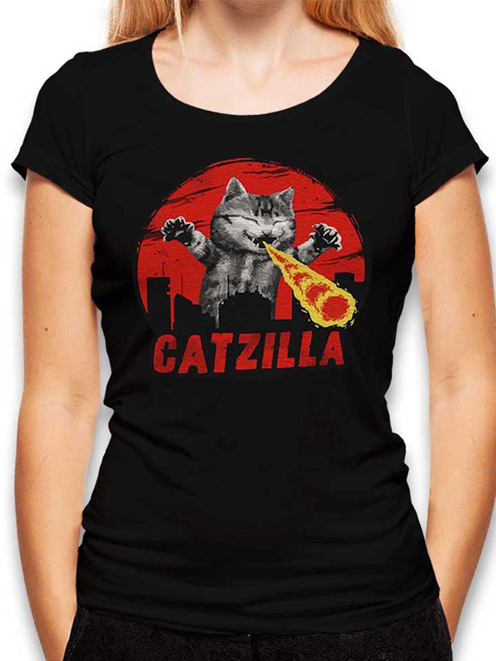 catzilla-damen-t-shirt schwarz 1