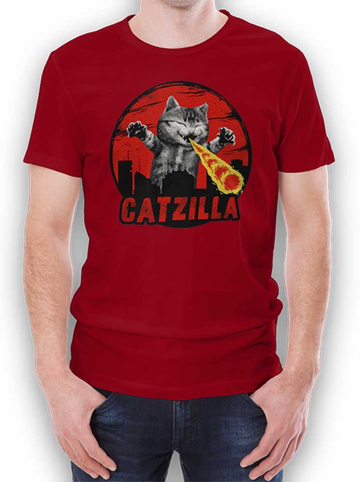 Catzilla T-Shirt bordeaux L