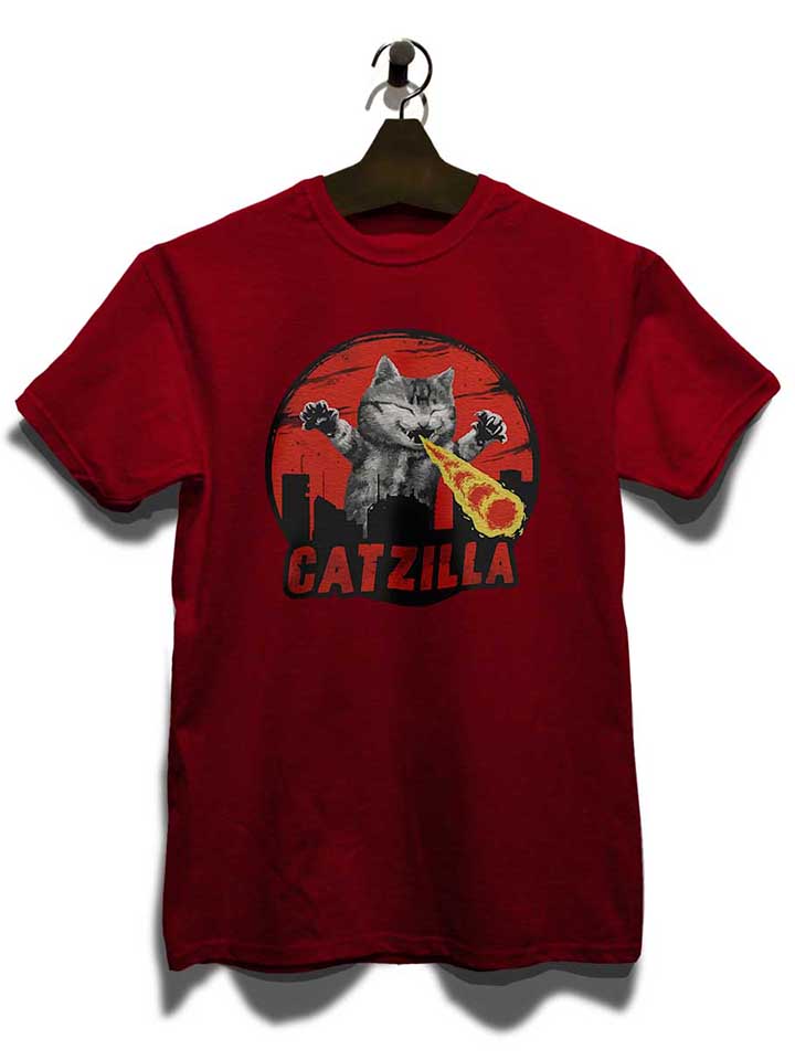 catzilla-t-shirt bordeaux 3