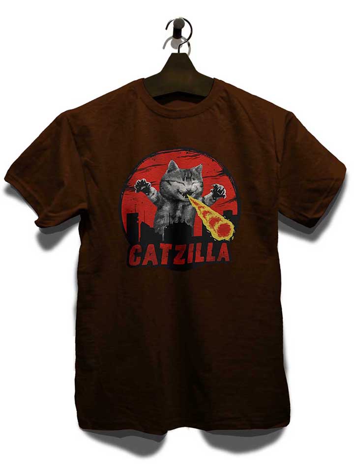 catzilla-t-shirt braun 3