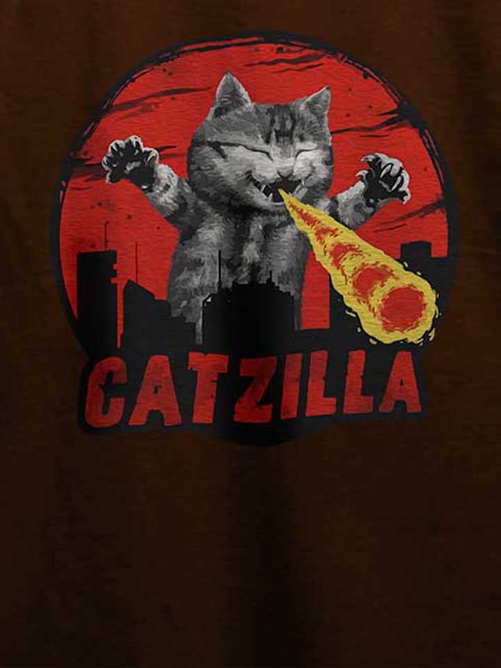 catzilla-t-shirt braun 4