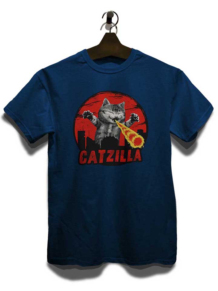 catzilla-t-shirt dunkelblau 3