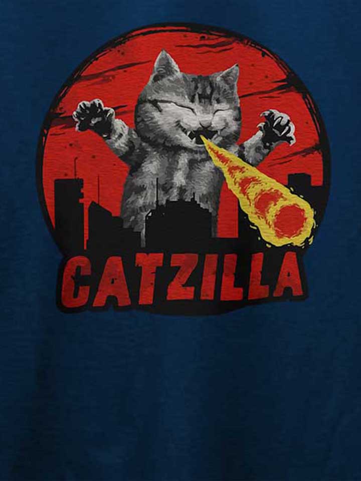 catzilla-t-shirt dunkelblau 4