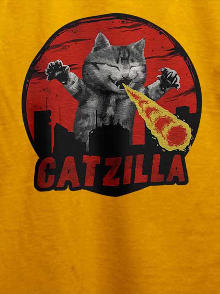catzilla-t-shirt gelb 4