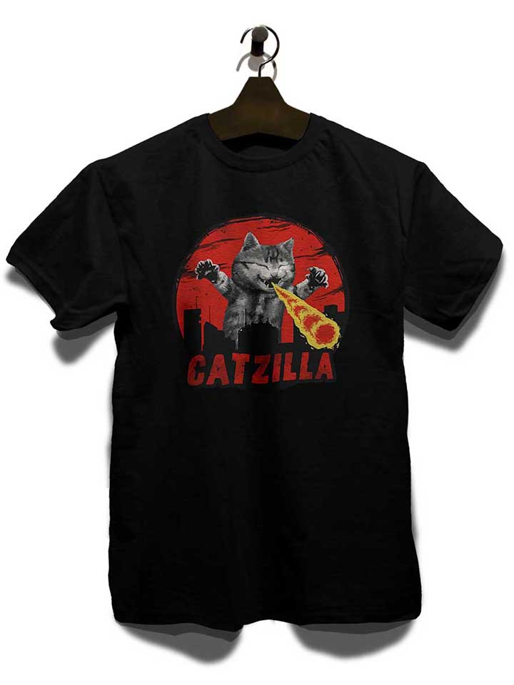 catzilla-t-shirt schwarz 3
