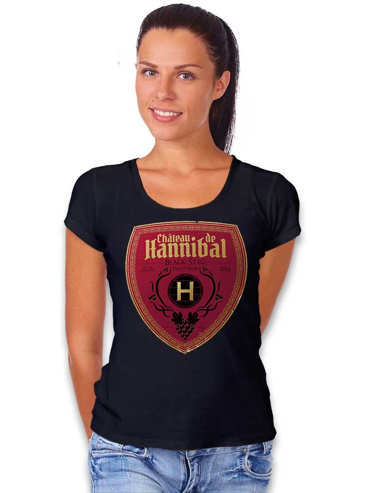 chateau-de-hannibal-damen-t-shirt schwarz 2
