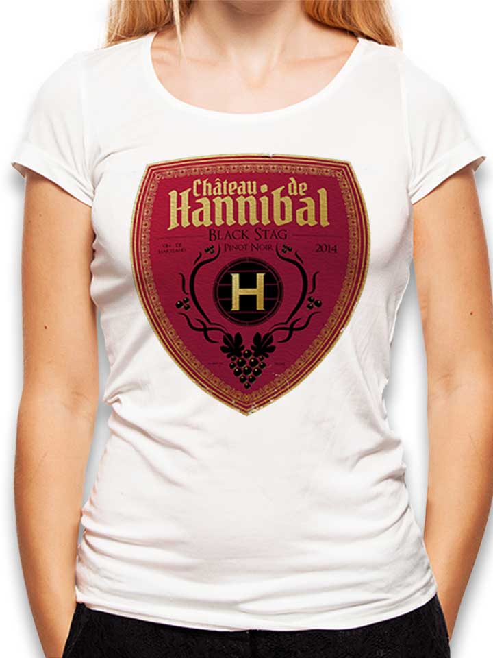 Chateau De Hannibal Womens T-Shirt white L