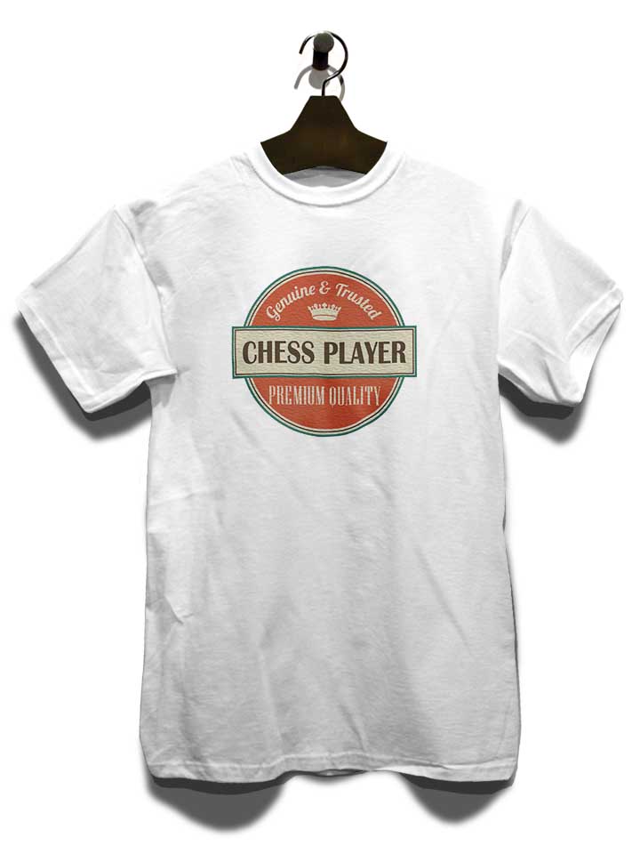 chess-player-vintage-logo-t-shirt weiss 3