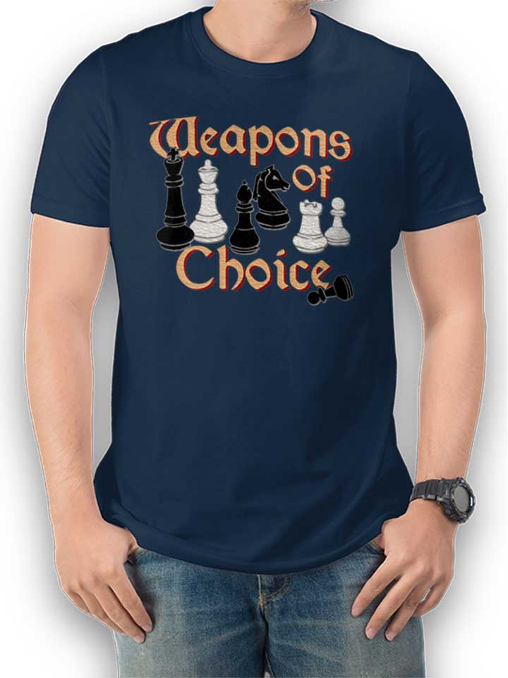 Chess Weapons Of Choice Camiseta azul-marino L