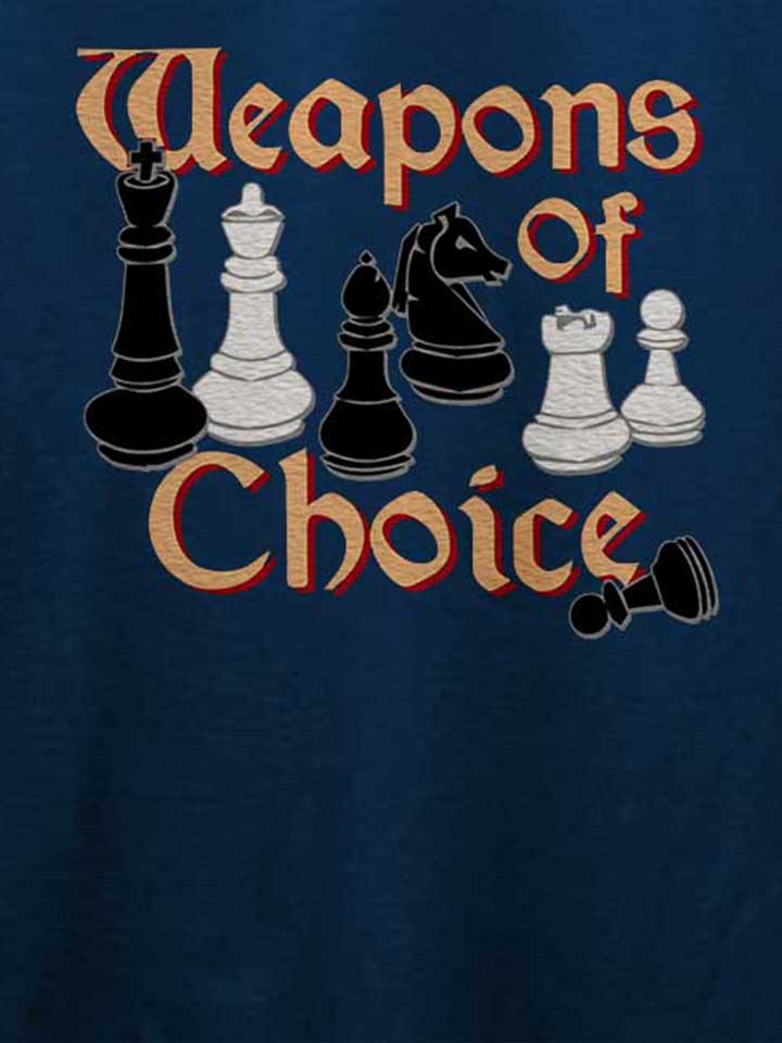 chess-weapons-of-choice-t-shirt dunkelblau 4