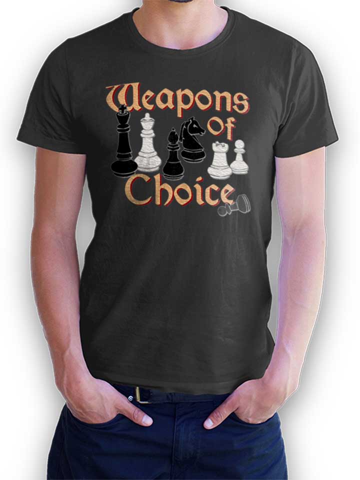 Chess Weapons Of Choice Camiseta gris-oscuro L