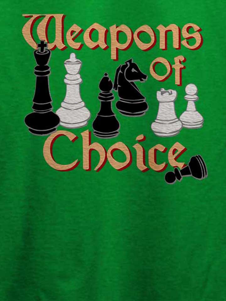 chess-weapons-of-choice-t-shirt gruen 4