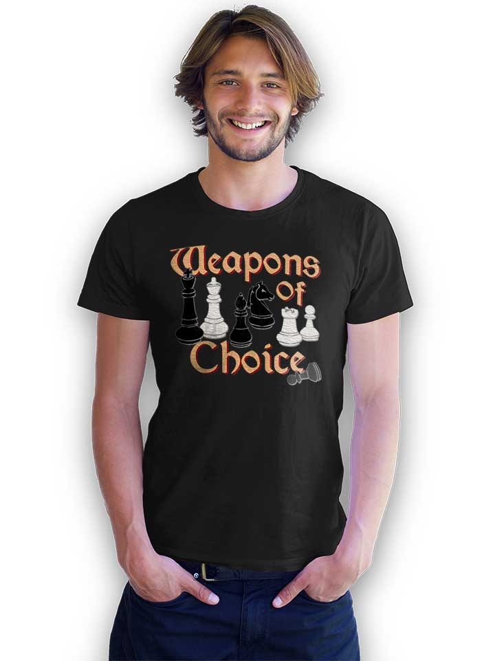 chess-weapons-of-choice-t-shirt schwarz 2