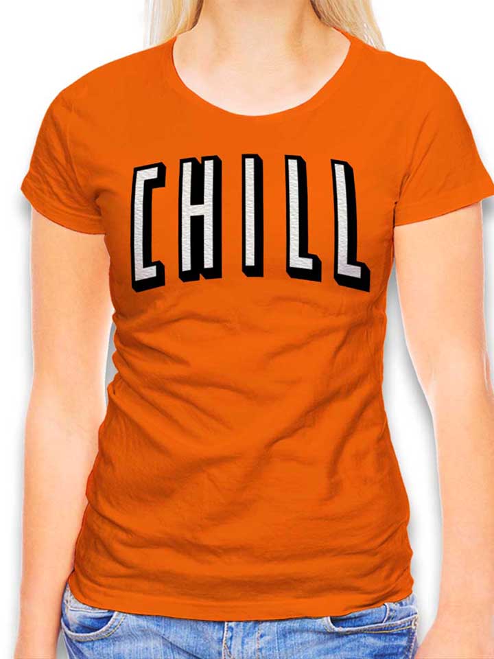 chill-netflix-damen-t-shirt orange 1