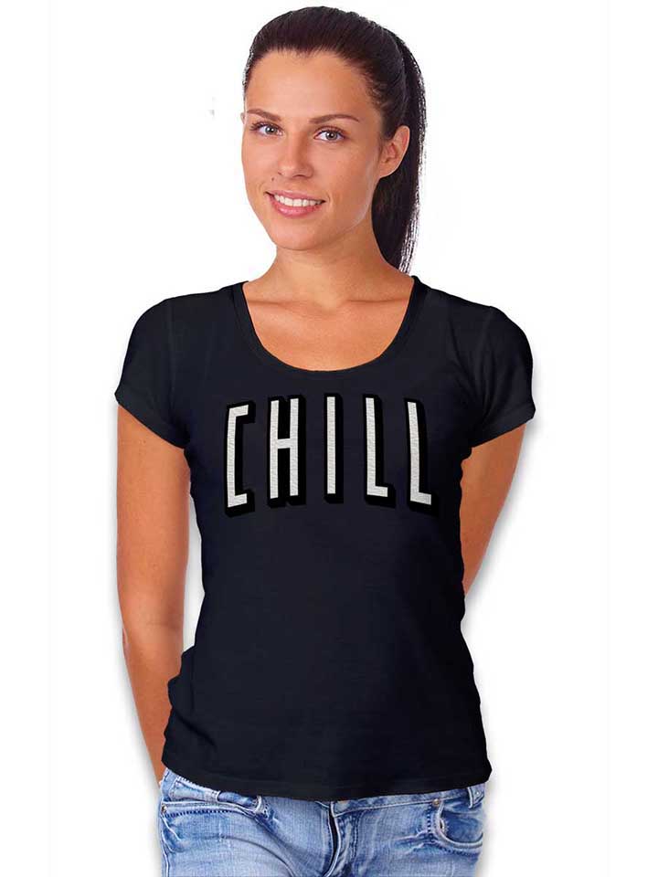 chill-netflix-damen-t-shirt schwarz 2