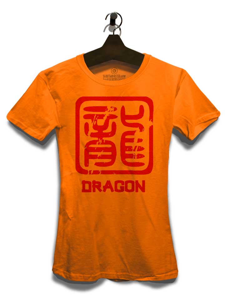 chinese-signs-dragon-damen-t-shirt orange 3