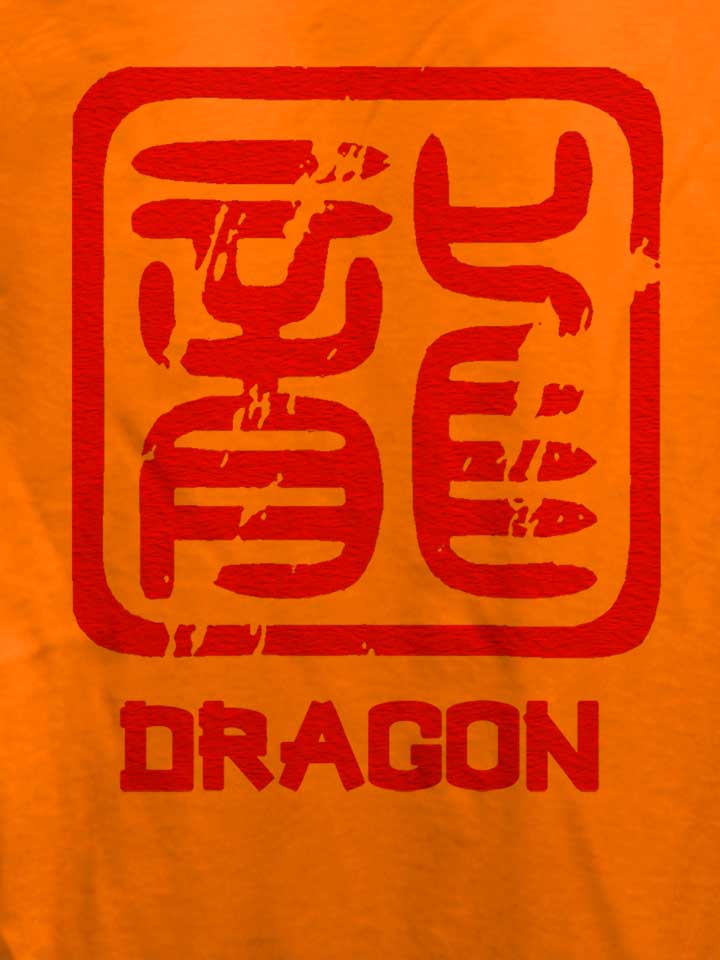 chinese-signs-dragon-damen-t-shirt orange 4