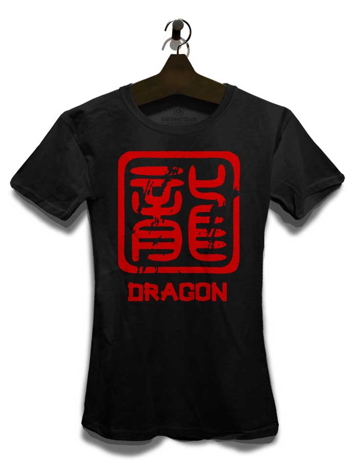 chinese-signs-dragon-damen-t-shirt schwarz 3