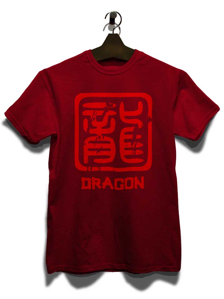 chinese-signs-dragon-t-shirt bordeaux 3