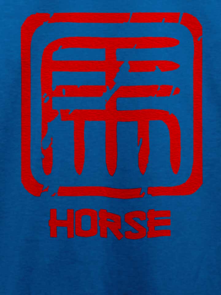 chinese-signs-horse-t-shirt royal 4
