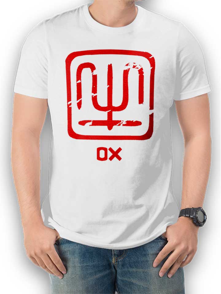 Chinese Signs Ox T-Shirt blanc L