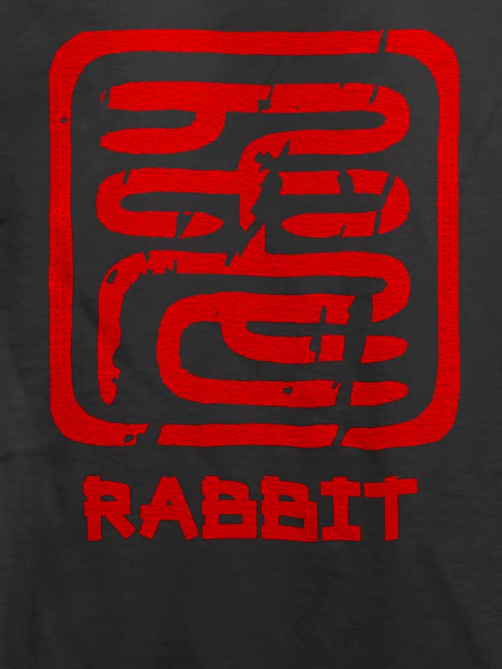 chinese-signs-rabbit-t-shirt dunkelgrau 4
