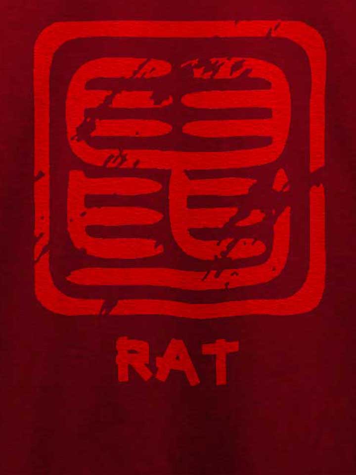 chinese-signs-rat-t-shirt bordeaux 4