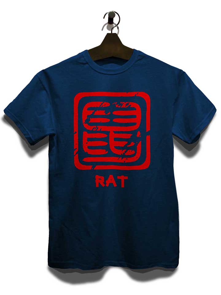 chinese-signs-rat-t-shirt dunkelblau 3