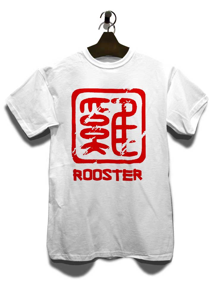 chinese-signs-rooster-t-shirt weiss 3