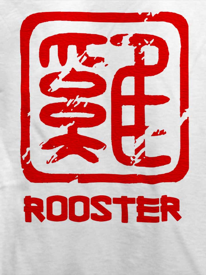 chinese-signs-rooster-t-shirt weiss 4