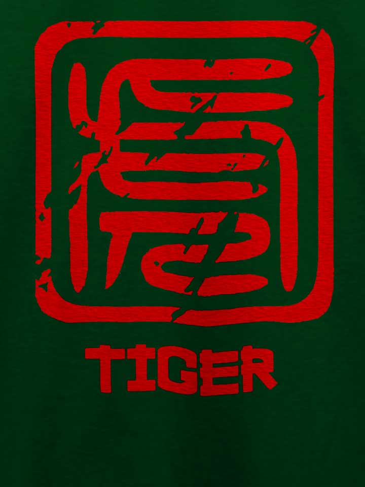 chinese-signs-tiger-t-shirt dunkelgruen 4