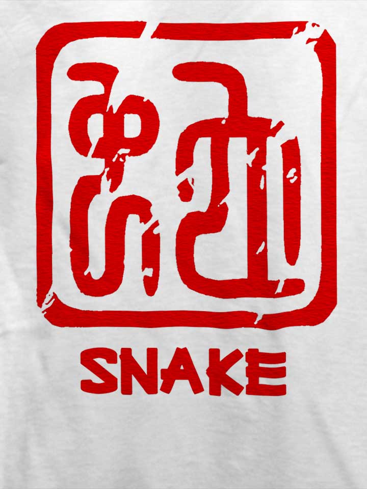 chinese-sings-snake-t-shirt weiss 4