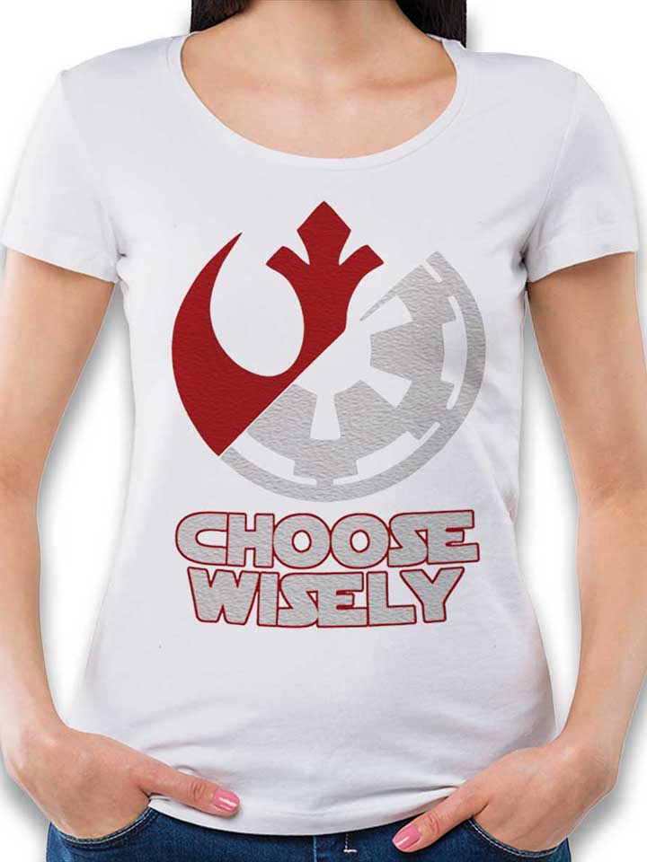 choose-wisely-damen-t-shirt weiss 1