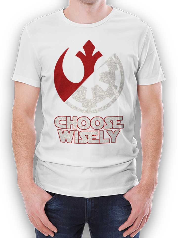 Choose Wisely Kinder T-Shirt weiss 110 / 116