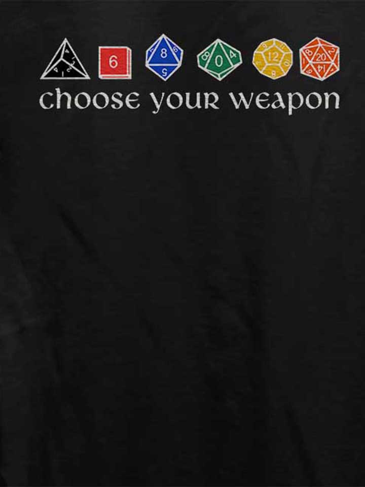 choose-your-weapon-damen-t-shirt schwarz 4