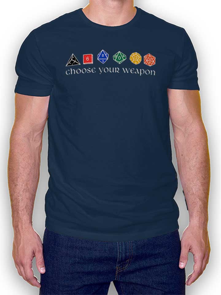 Choose Your Weapon Camiseta azul-marino L