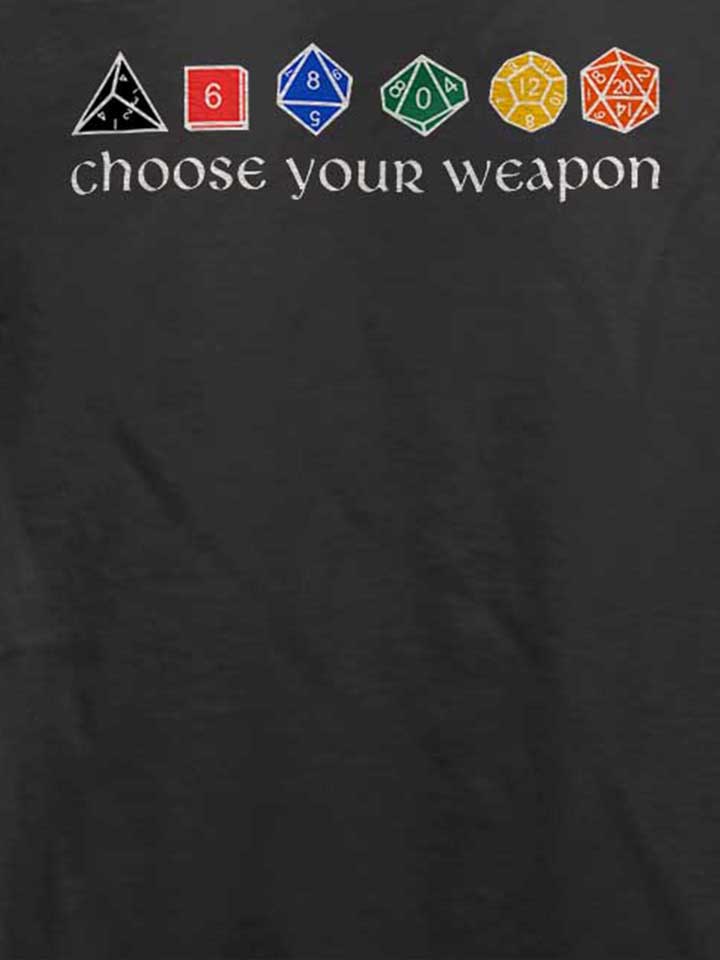 choose-your-weapon-t-shirt dunkelgrau 4