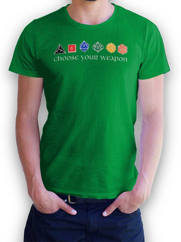 Choose Your Weapon T-Shirt gruen L