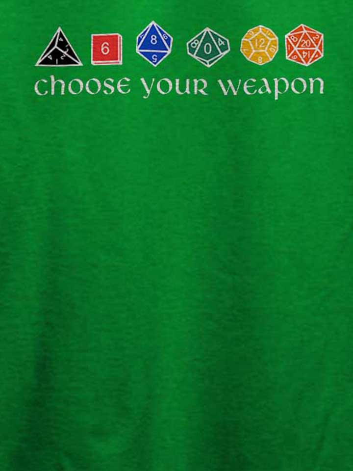 choose-your-weapon-t-shirt gruen 4