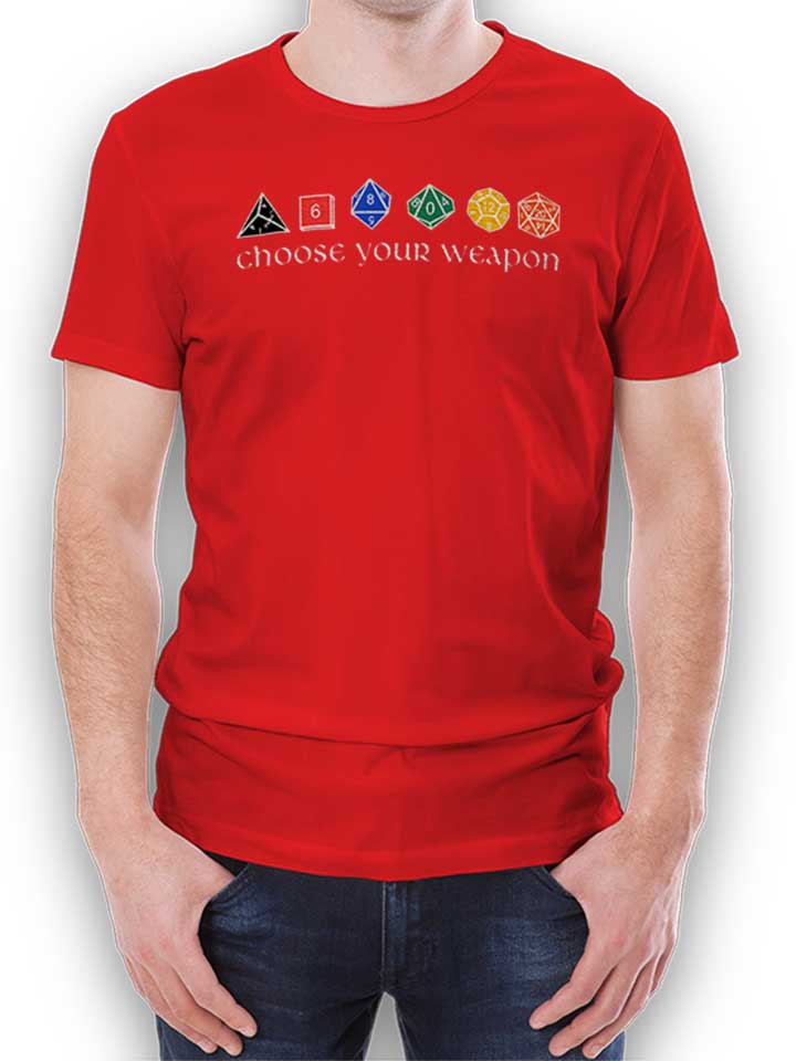 Choose Your Weapon T-Shirt rouge L