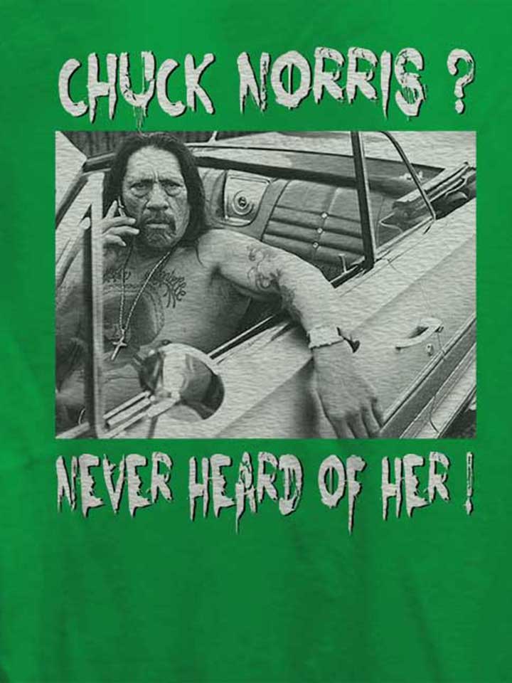 chuck-norris-never-heard-of-her-damen-t-shirt gruen 4