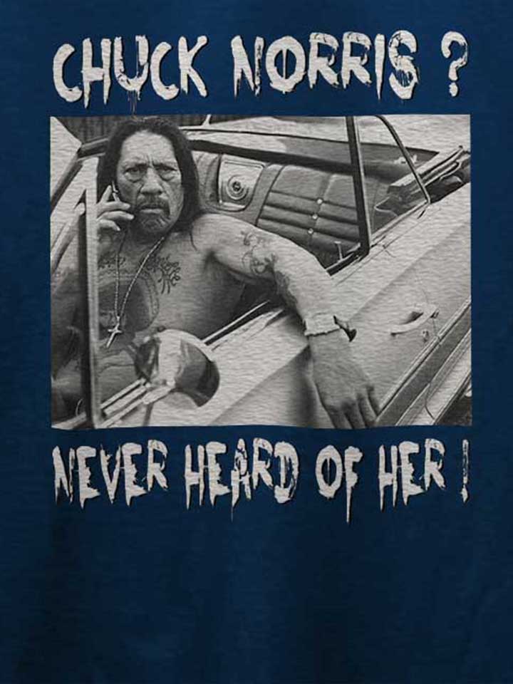 chuck-norris-never-heard-of-her-t-shirt dunkelblau 4