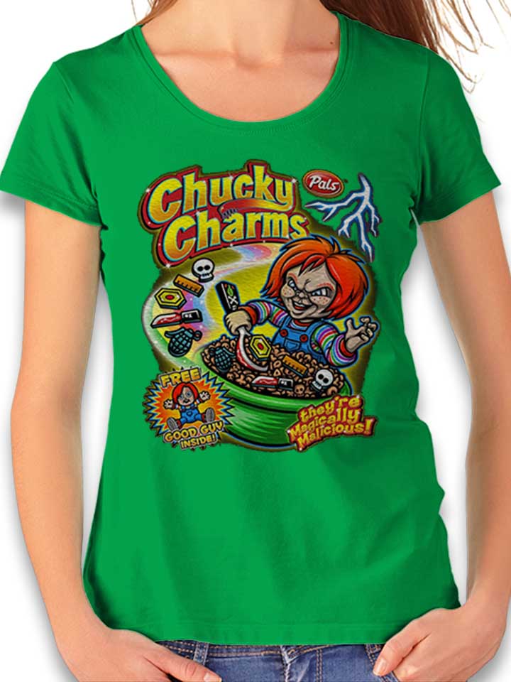 Chucky Charms Damen T-Shirt gruen L