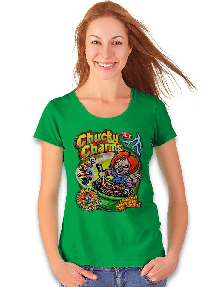 chucky-charms-damen-t-shirt gruen 2